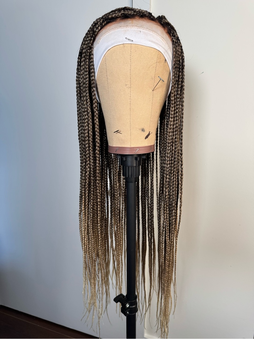 Luvme Ombre Box Braid Wig - Brown to Blonde